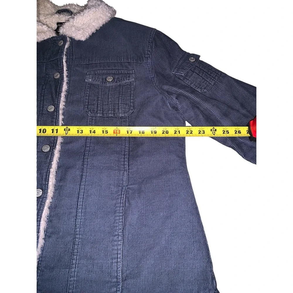 Guide Series Corduroy Jacket Mens XL Blue Sherpa Lined Cabin Core Gorpcore